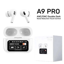 A9 PRO Airpods  Wireless Bluetooth Earbuds - Digital Display, ANC + ENC, Wireless Charging- Touch control- long battery- airpods pro style