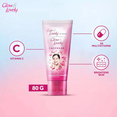GLOW AND LOVELY INSTA GLOW FACEWASH 80G