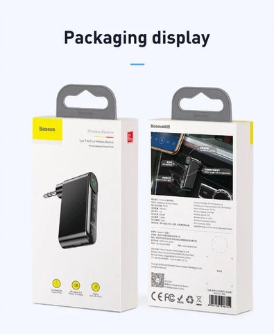 Baseus Car Aux Bluetooth 5.0 Adapter Wireless 3.5mm Audio Receiver